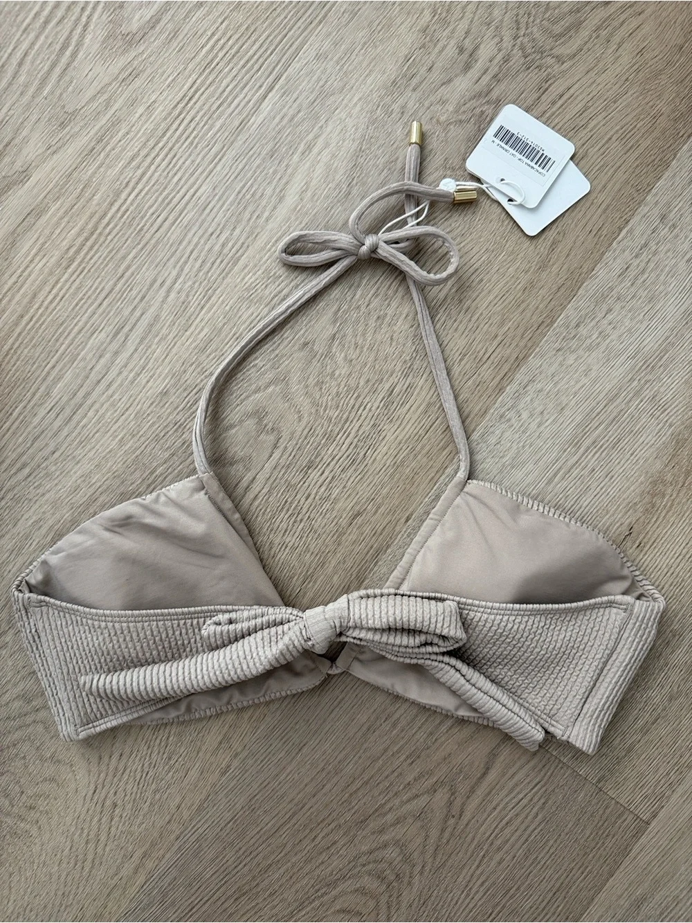Monday Swimwear Copacabana Top - Oat Crinkle